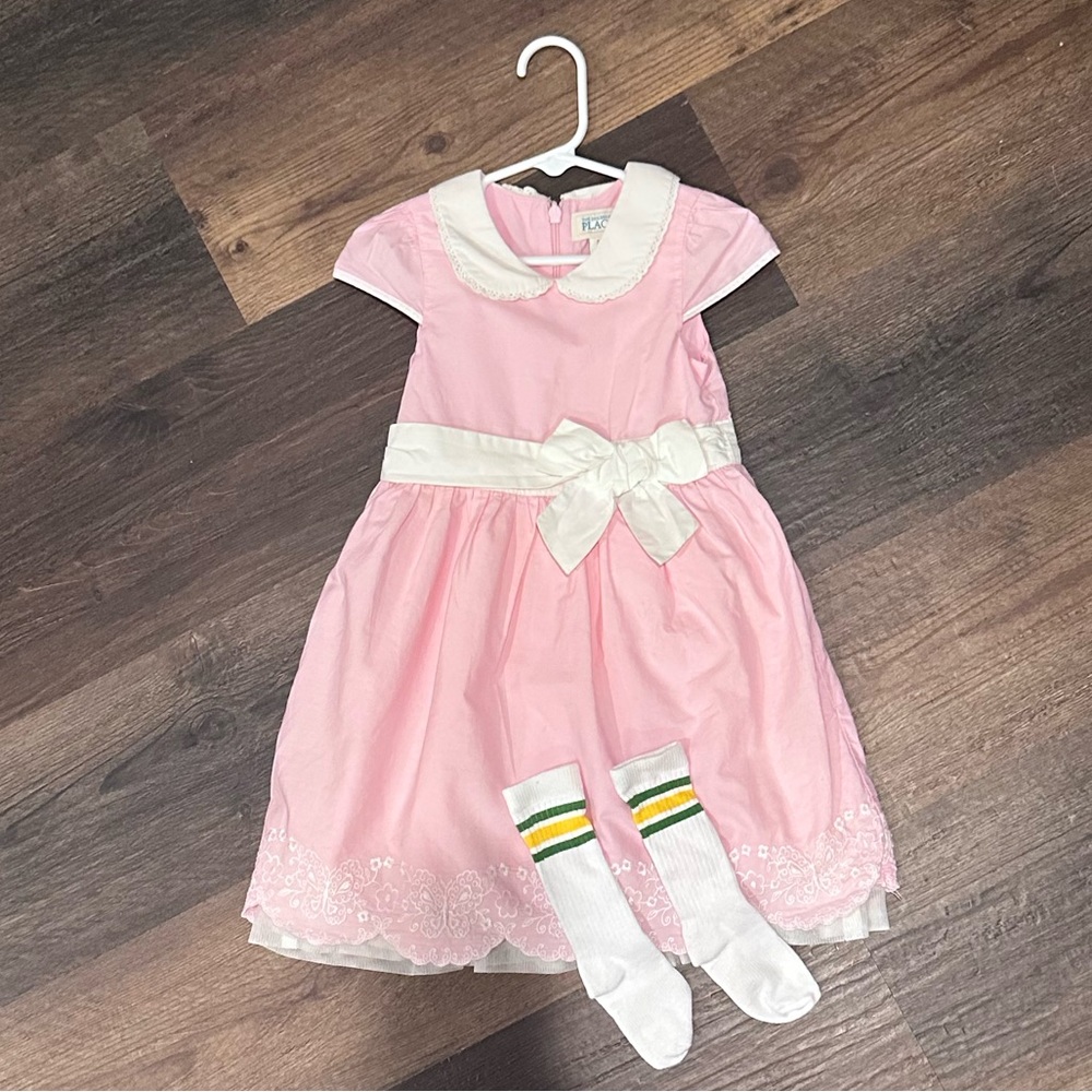 🧇🕚STRANGER THINGS - Eleven costume vintage pink dress - 3T w/ socks (5 for $20)